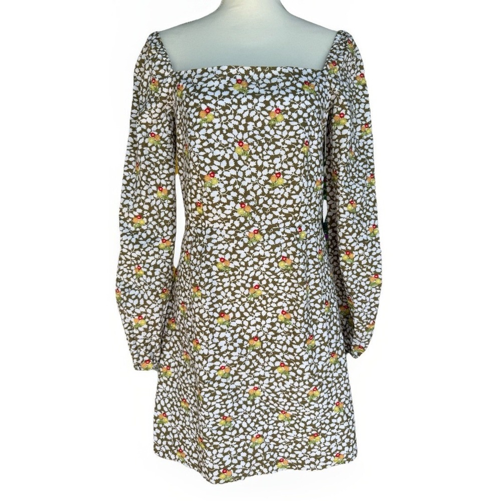 Coco Shop Dress Size Small Lined Embroidered  Feminine Quiet Luxury